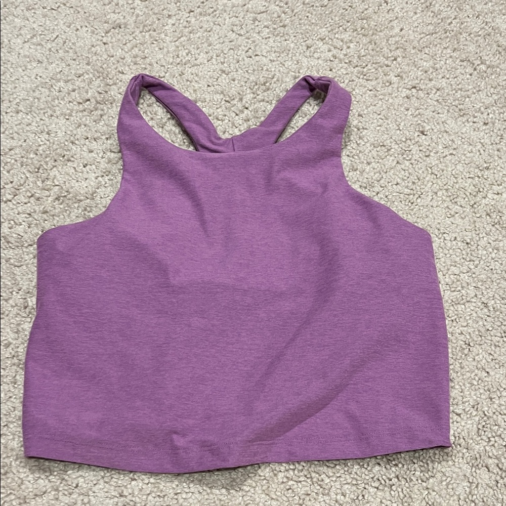 Beyond Yoga Purple Racerback Crop Tank Top